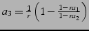 $ a_{3}=\frac{1}{r}\left(1-\frac{1-ra_{1}}{1-ra_{2}}\right)$